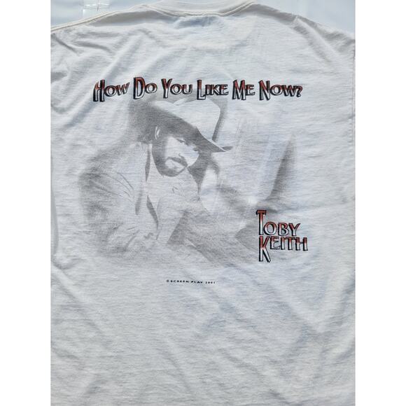 Vintage Toby Keith How Do You Like Me Now Band Tour Concert T-Shirt XL Country - Picture 4 of 6